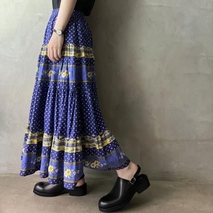 ơ ץ ߥ󥰥 Vintage Provence Pattern Skirt