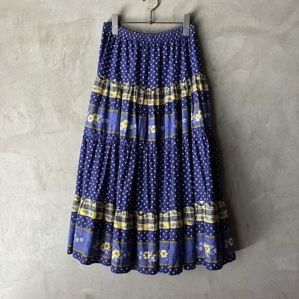 ơ ץ ߥ󥰥 Vintage Provence Pattern Skirt