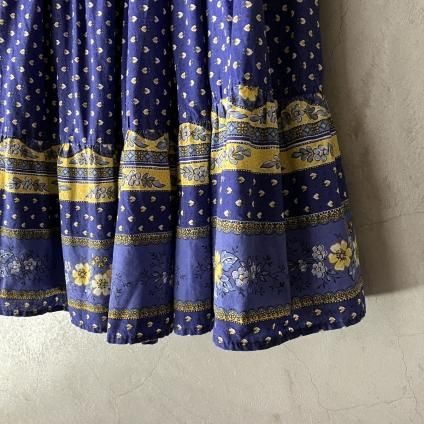 ơ ץ ߥ󥰥 Vintage Provence Pattern Skirt