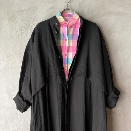 ơ ѥƥå ѥե꡼ ֥饦Vintage Pastel Check  Puff-Sleeve Blouse