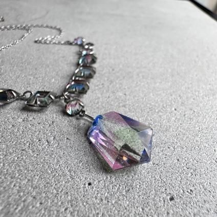 1920-30's Iris Glass Necklace（ 1920-30年代 アイリスガラス