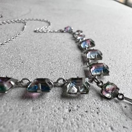1920-30's Iris Glass Necklace（ 1920-30年代 アイリスガラス