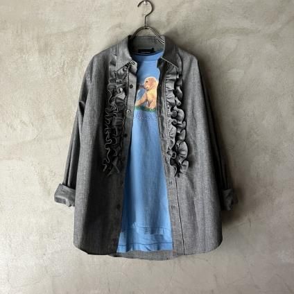 オールド 子猫と子犬の戯れTシャツ（Old Cat&Dog T-shirt