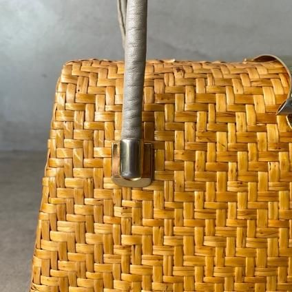 ꥢ ơ  쥶 ١  ϥɥХåRattan Hand Bag