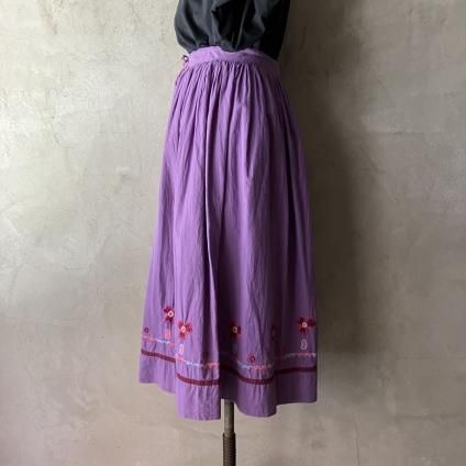 ヴィンテージ インド ミラーワーク刺繍 スカート(Vintage INDIA ヴィンテージ インド ミラーワーク刺繍 スカート(Vintage INDIA