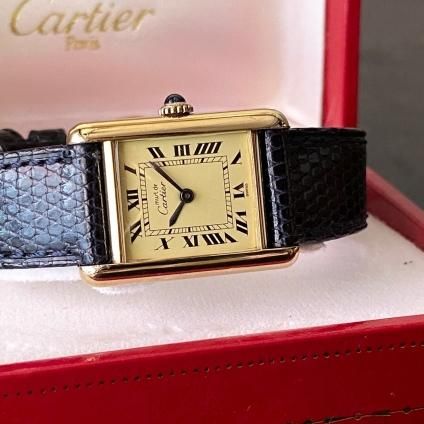 Cartier MUST TANK ʥƥ ޥ 󥯡SM ٥ȡGɡȢȢ