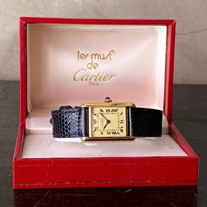 Cartier MUST TANK ʥƥ ޥ 󥯡SM ٥ȡGɡȢȢ