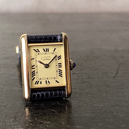 Cartier MUST TANK ʥƥ ޥ 󥯡SM ٥ȡGɡȢȢ
