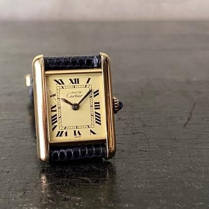 Cartier MUST TANK ʥƥ ޥ 󥯡SM ٥ȡGɡȢȢ