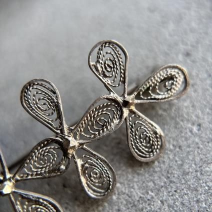 1930年代 シルバー フィリグリー ブローチ（1930's Silver Filigree