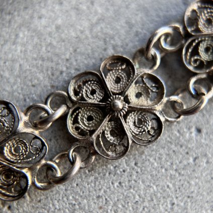 1920-30ǯ С եꥰ꡼ ֥쥹åȡ1920-30's Silver Filigree Bracelet