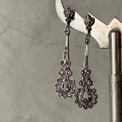1930年代 シルバー マーカサイト ピアス（Silver Marcasite Earrings）