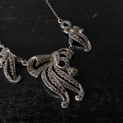 1955年製 シルバー マーカサイト ネックレス(Silver Marcasite 1955年製 シルバー マーカサイト ネックレス(Silver Marcasite