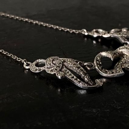 1955ǯ С ޡ ͥå쥹Silver Marcasite Necklace