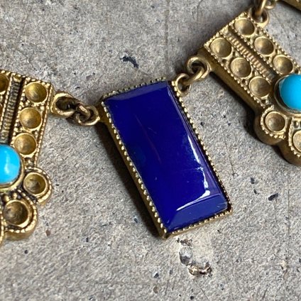 1920-30ǯ ᥿ 饹ͥå쥹Metal Glass Necklace