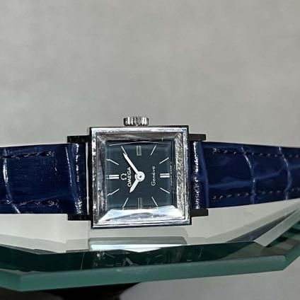 稼働品 オメガ ジュネーブ 機械式 スクエア 箱付き OMEGA GENEVE