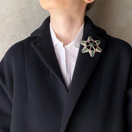suzuki takayuki tailored-collar coatʥ業 ơ顼ɥ顼ȡBlack