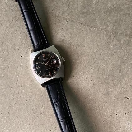 SEIKO Chorus(セイコー コーラス)黒文字盤 SSケース デイト付 SEIKO Chorus(セイコー コーラス)黒文字盤 SSケース デイト付