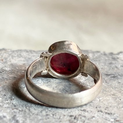 1950-60ǯ  С ԥ󥯥ѡץ륬饹 󥰡India Silver Ring