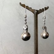 1950年代 インド シルバー 球体 ピアス（India Silver Earrings）