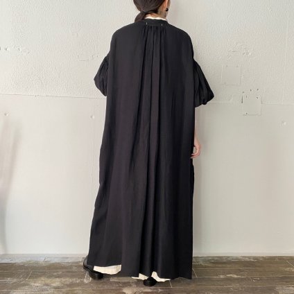 suzuki takayuki puff-sleeve shirt dress （スズキタカユキ