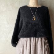 suzuki takayuki brushed knitting cape（スズキタカユキ ブラッシュド ニッティングケープ）Black
