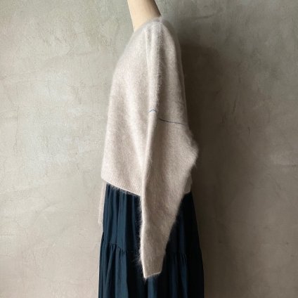 suzuki takayuki brushed knitting capeʥ業 ֥å ˥åƥ󥰥סPale mist