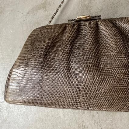 ơ ꥶɥ쥶 ХåVintage Lizard Leather Bag