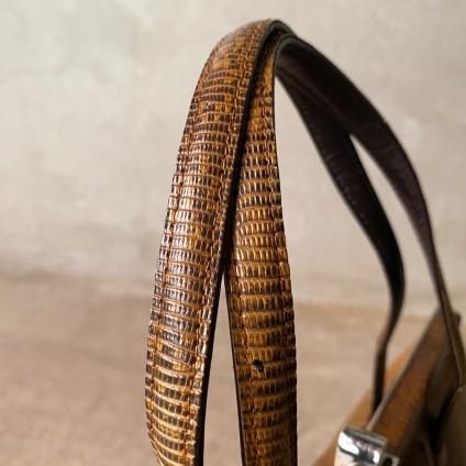 ơ 󥰥ޡȥ ϥɥХåVintage Ringmark Lizard Hand Bag