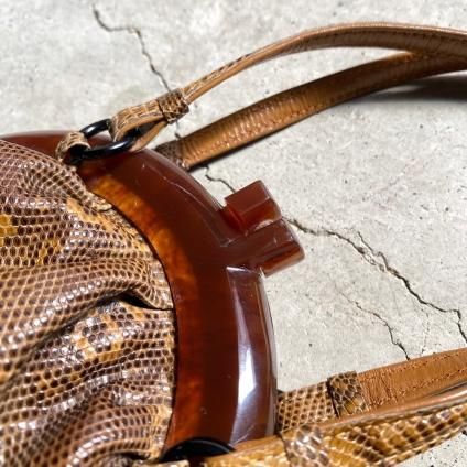 ơ 󥰥ޡȥ ߥ˥ХåVintage Ringmark Lizard Mini Bag