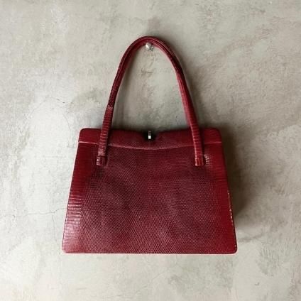 リアルリザードハンドバッグ ヴィンテージ リザード ハンドバッグ（Vintage Lizard Hand Bag