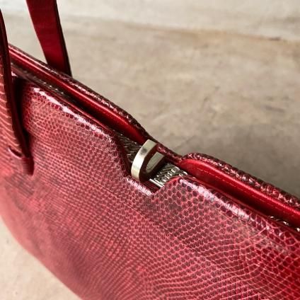 リアルリザードハンドバッグ ヴィンテージ リザード ハンドバッグ（Vintage Lizard Hand Bag