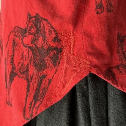 ơ СġVintage Oversized Wolf Shirt