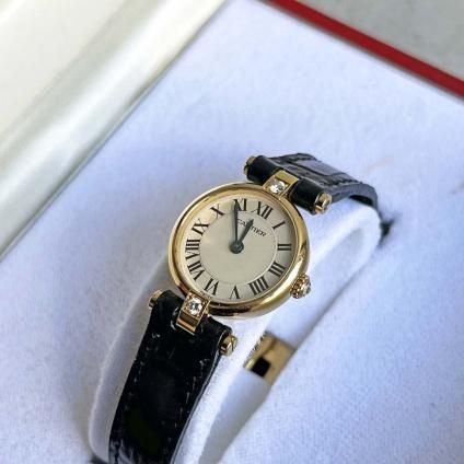 Cartier MINI VENDOME (カルティエ ミニ ヴァンドーム) 18KYG ダイヤモンド3石 18KYG純正バックル 箱付- JeJe PIANO ONLINE BOUTIQUE 神戸のアンティーク時計,ジュエリー,ファッション専門店 Cartier MINI VENDOME (カルティエ ミニ ヴァンドーム) 18KYG ダイヤモンド3石 18KYG純正バックル 箱付- JeJe PIANO ONLINE BOUTIQUE 神戸のアンティーク時計,ジュエリー,ファッション専門店