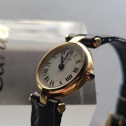 Cartier MINI VENDOME (カルティエ ミニ ヴァンドーム) 18KYG 金無垢 純正尾錠 国際保証書付- JeJe PIANO ONLINE BOUTIQUE 神戸のアンティーク時計,ジュエリー,ファッション専門店 Cartier MINI VENDOME (カルティエ ミニ ヴァンドーム) 18KYG 金無垢 純正尾錠 国際保証書付- JeJe PIANO ONLINE BOUTIQUE 神戸のアンティーク時計,ジュエリー,ファッション専門店
