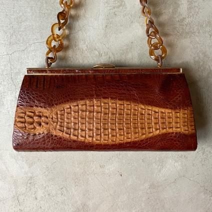 ơ ޥ ХåVintage Caiman Shoulder Bag