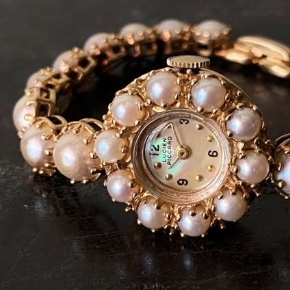 LUCIEN PICCARD PEARL WATCH (륷 ԥ ѡ륦å)  14KYG ѡ֥쥹å MOPʸ