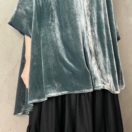 suzuki takayuki over blouse ʥ業 С֥饦Brine Blue