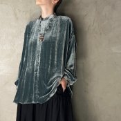 suzuki takayuki over blouse ʥ業 С֥饦Brine Blue