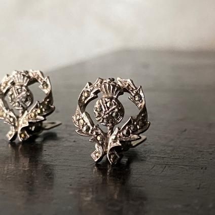 1940-50ǯ ޡ ᥿  󥰡1940-50's Marcasite Metal Earrings