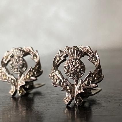 1940-50ǯ ޡ ᥿  󥰡1940-50's Marcasite Metal Earrings