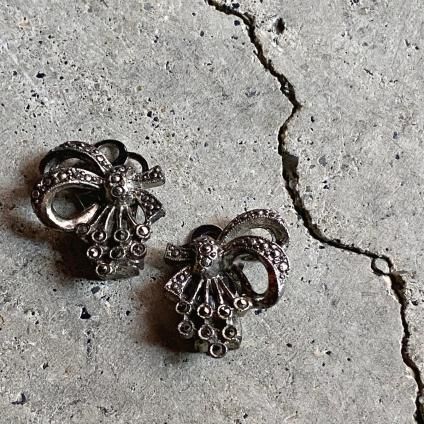 1940-50ǯ ޡ ᥿ ܥ 󥰡1940-50's Marcasite Metal Earrings