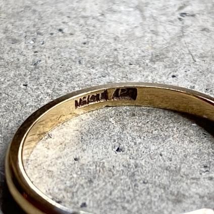 1920-30年代 18K ゴールド プラチナ ダイヤモンド リング(18KYG 1920-30年代 18K ゴールド プラチナ ダイヤモンド リング(18KYG
