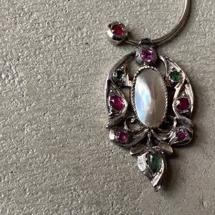 19 ȥ륳 С ԥ󥯥ե ӡ  ѡ ֥Silver Pink Sapphire Ruby Pearl Brooch