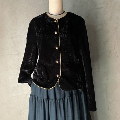 U.S. ơ ٥٥å Ρ顼 㥱åȡ Vintage Velvet Collarless Jacket 