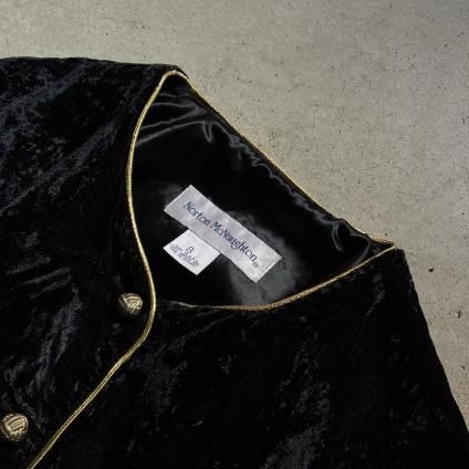 U.S. ヴィンテージ ベルベット ノーカラー ジャケット（ Vintage
