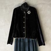 U.S. ơ ٥٥å Ρ顼 㥱åȡ Vintage Velvet Collarless Jacket 