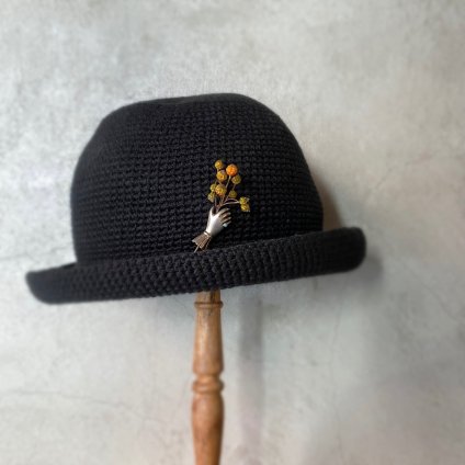 1900-20ǯ ĥ 饹 ϥɥ ϥåȥԥGold Cased Glass Hat Pin