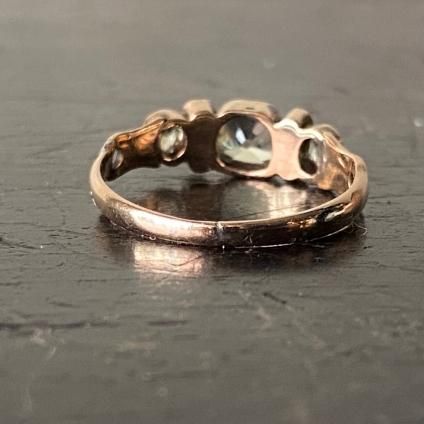 ブルージルコン ダイヤモンドリング ZI 3.49ct D 0.41ct Pt900