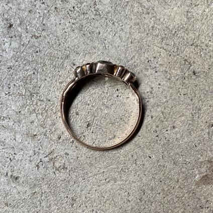 Victorian 12K  륳 ӡ ͥåȥ󥰡Victorian 12KYG Zircon Ruby Garnet Ring